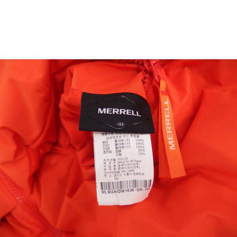 MERRELL メレル/MERRELLリバーシブルダウンジャケット/オレンジ/GDW1636OR//Aランク/82