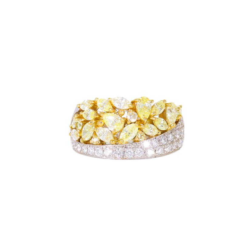 /◎ PT900K18ダイヤリング1.50/0.40ct //ABランク/59