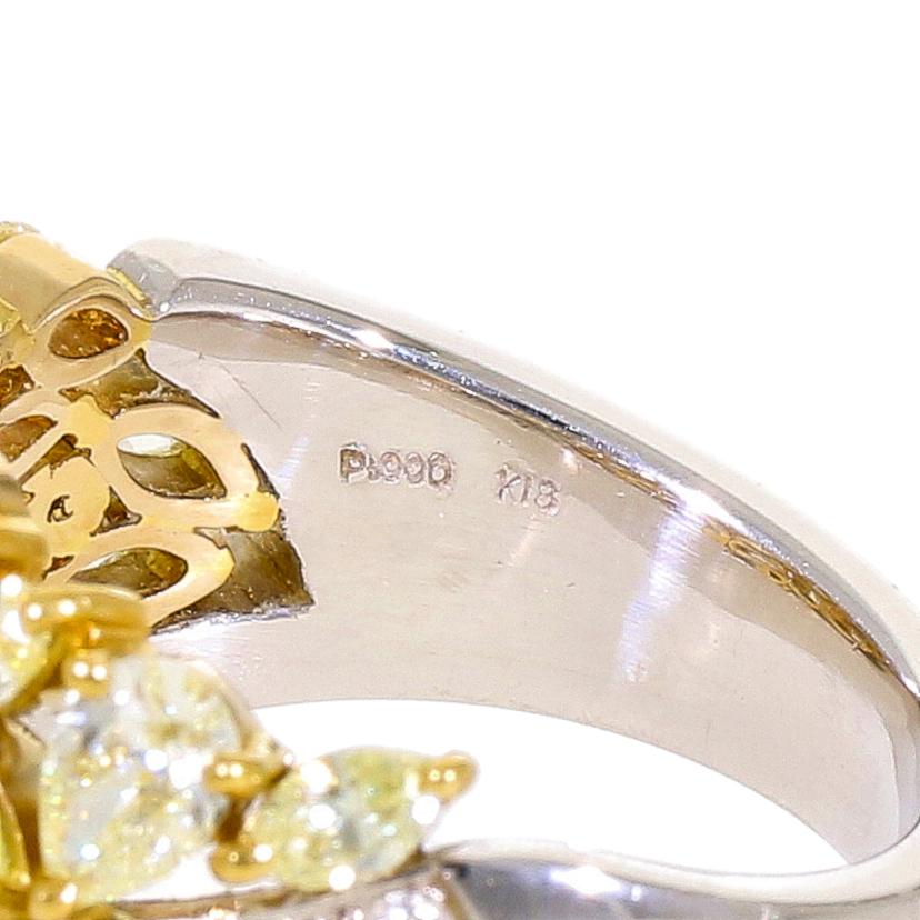 /◎ PT900K18ダイヤリング1.50/0.40ct //ABランク/59