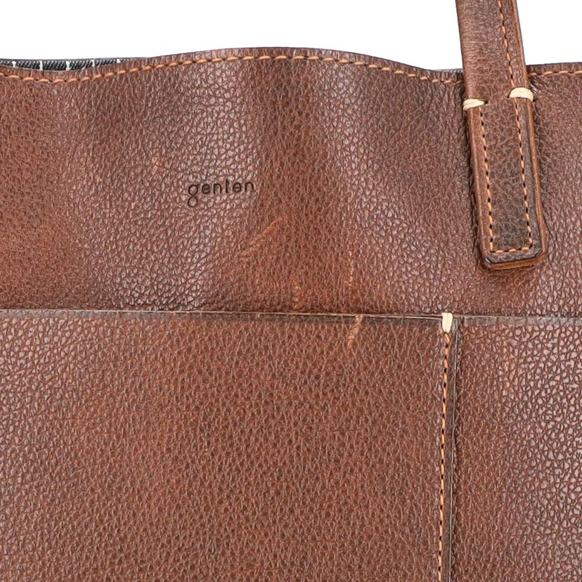 genten ゲンテン/トートバッグL/コンパーニョ/ブラウン//ABランク/18