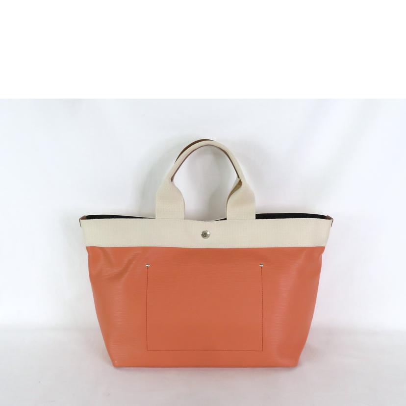 TOPKAPI トプカピ/RIPPLE ネオレザートートバッグ M / サーモンピンク//Aランク/81