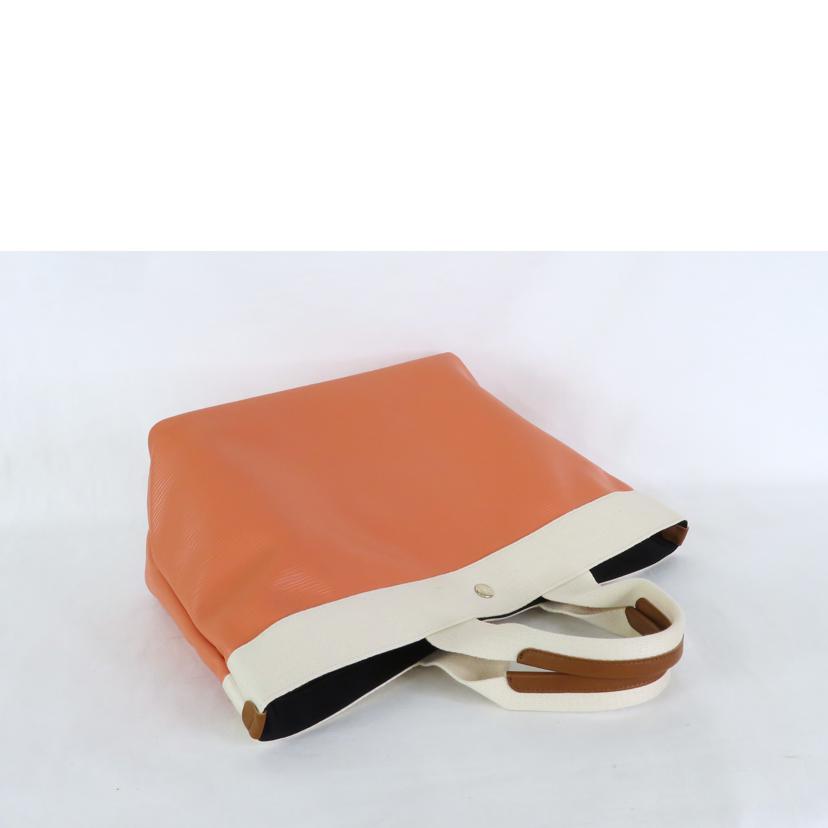 TOPKAPI トプカピ/RIPPLE ネオレザートートバッグ M / サーモンピンク//Aランク/81