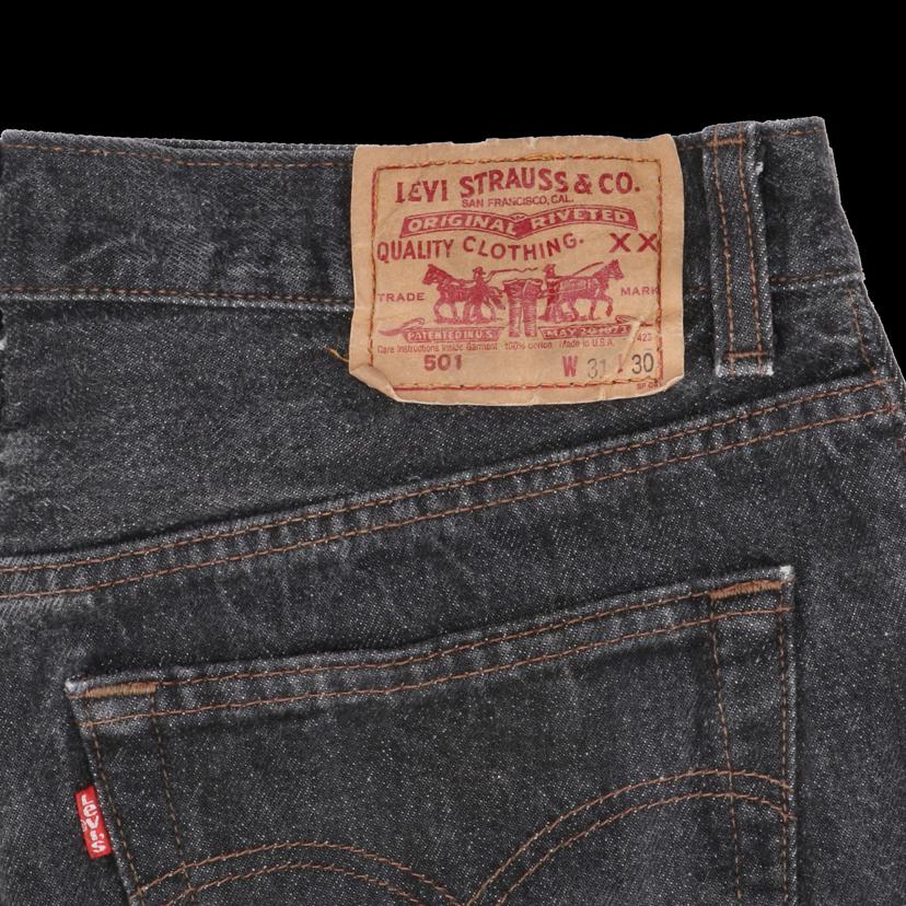LEVI'S/USA製/501/先染めブラック/90's/W31//ABランク/82