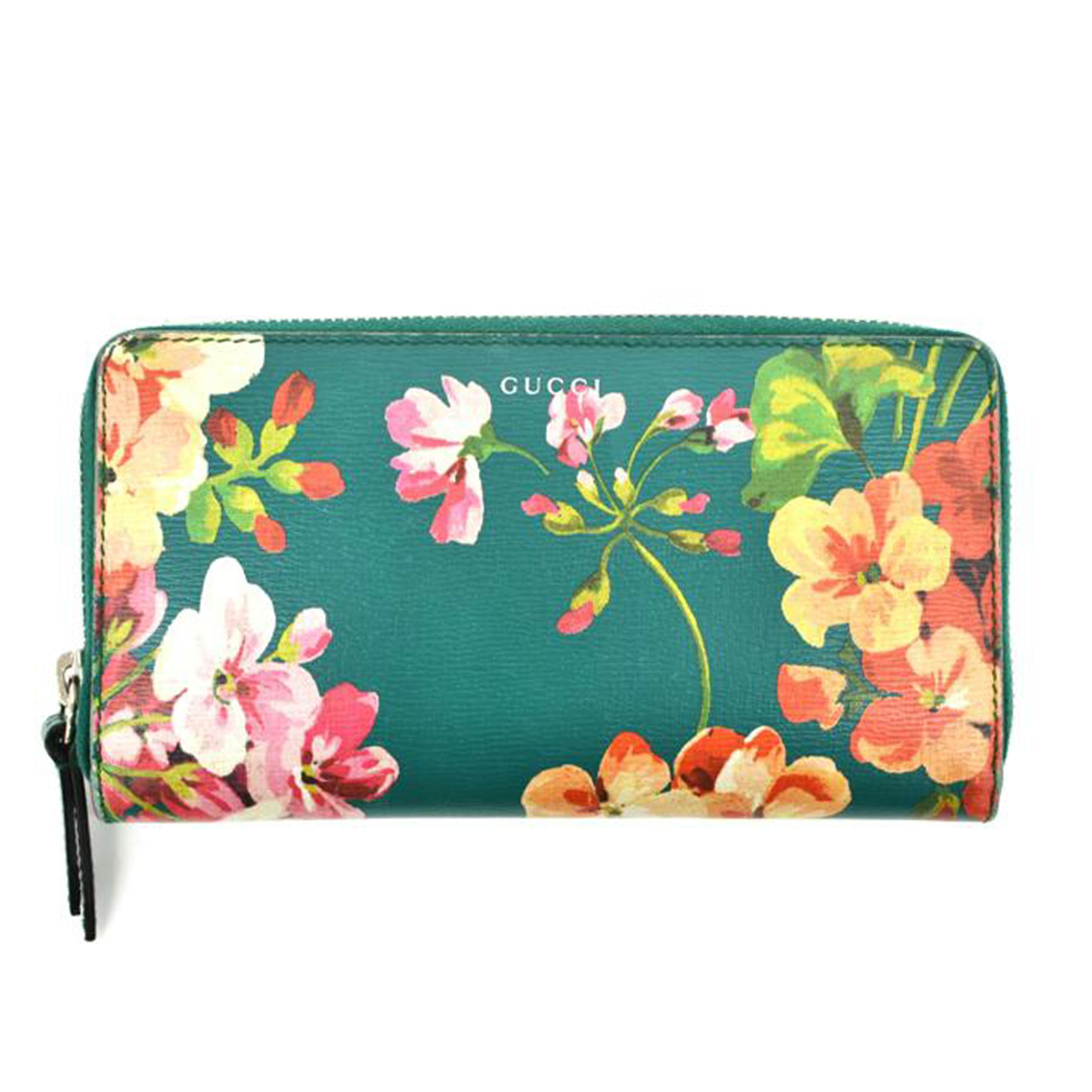 GUCCI グッチ/ブルームスフローラルプリントラウンドファスナー長財布/410102//095*/Bランク/75