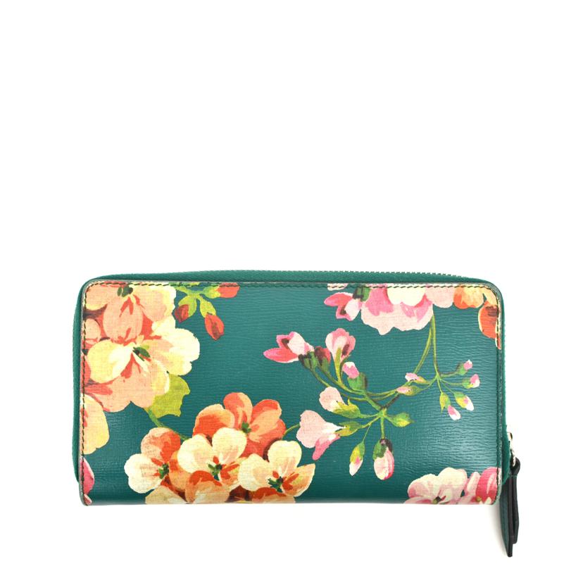 GUCCI グッチ/ブルームスフローラルプリントラウンドファスナー長財布/410102//095*/Bランク/75