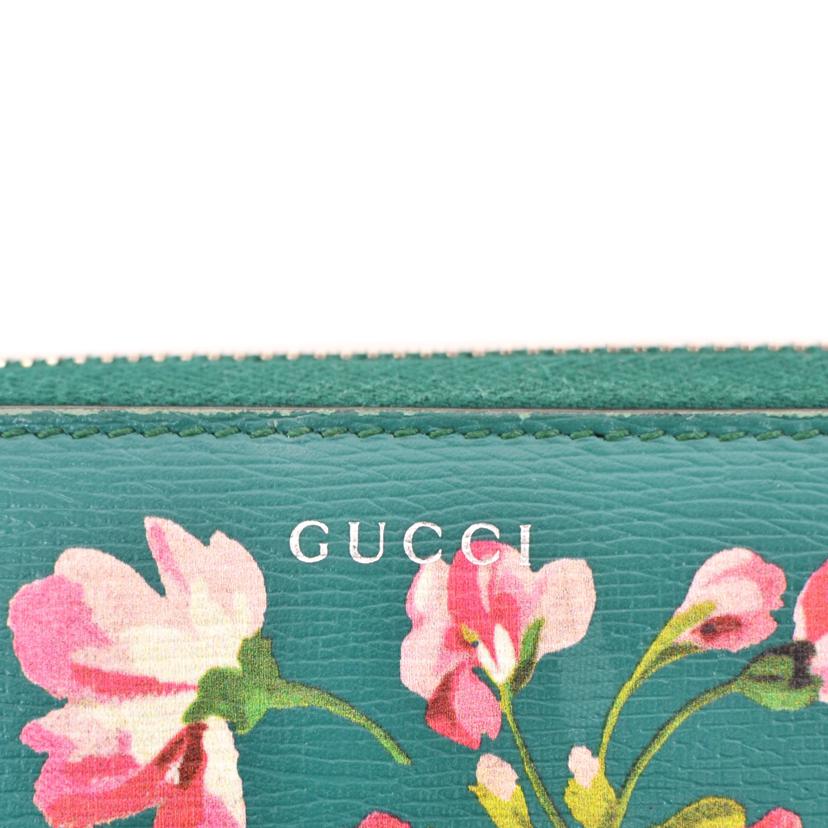 GUCCI グッチ/ブルームスフローラルプリントラウンドファスナー長財布/410102//095*/Bランク/75