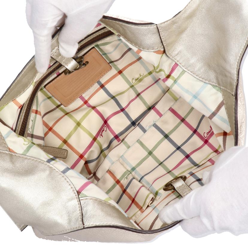 COACH コーチ/メタリックレザー/ショルダーバッグ/ゴールド/12503//C08**/ABランク/18