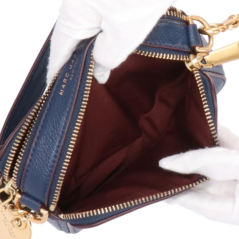 MARC JACOBS マークジェイコブス/レザーショルダーバッグ/ネイビー/M0008101//Aランク/18