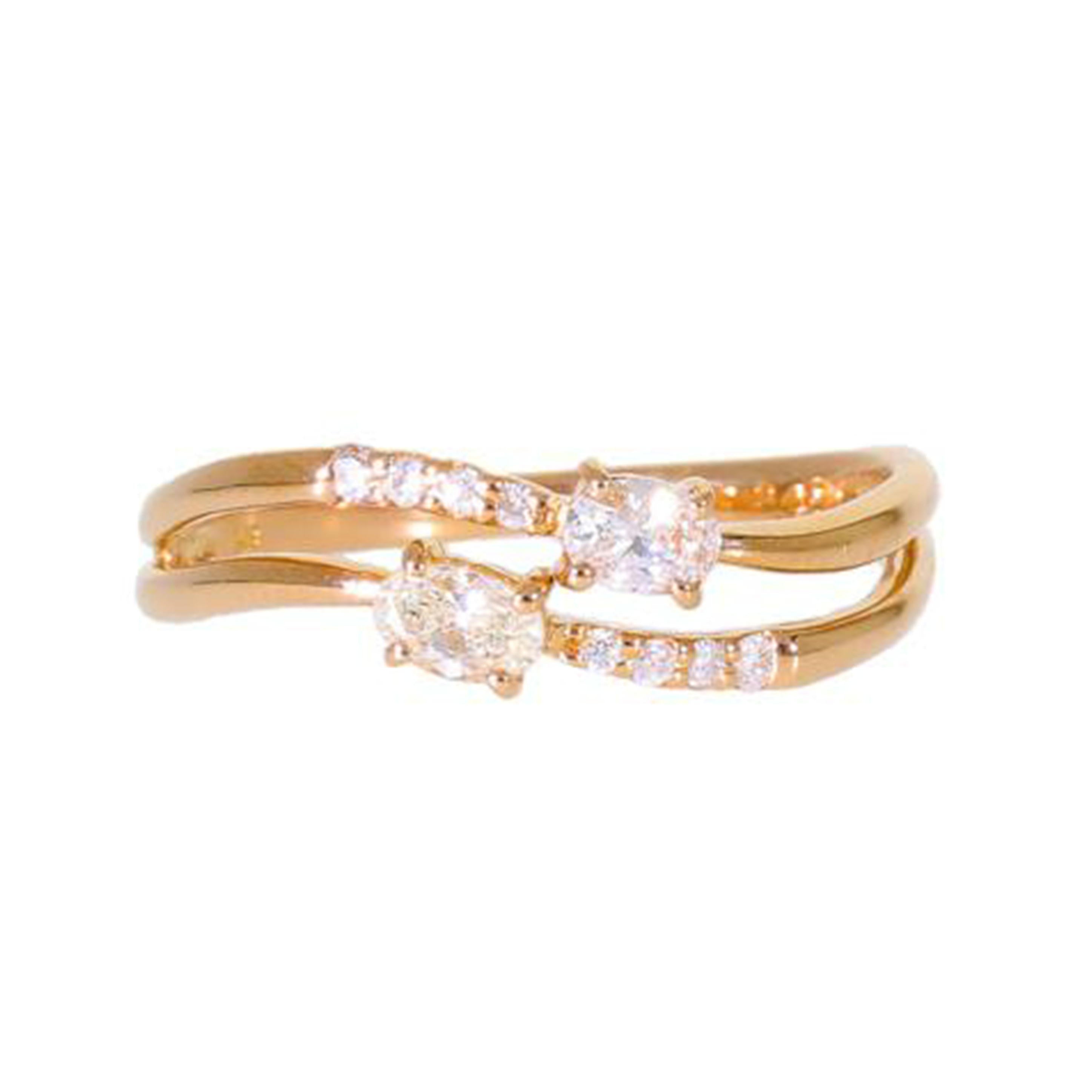 / K18ダイヤリング0.40ct//Aランク/65
