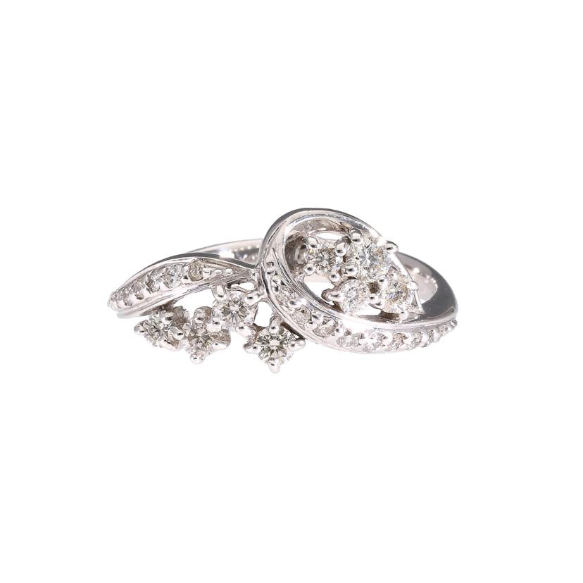 K18WGダイヤリング0.45ct//Aランク/64