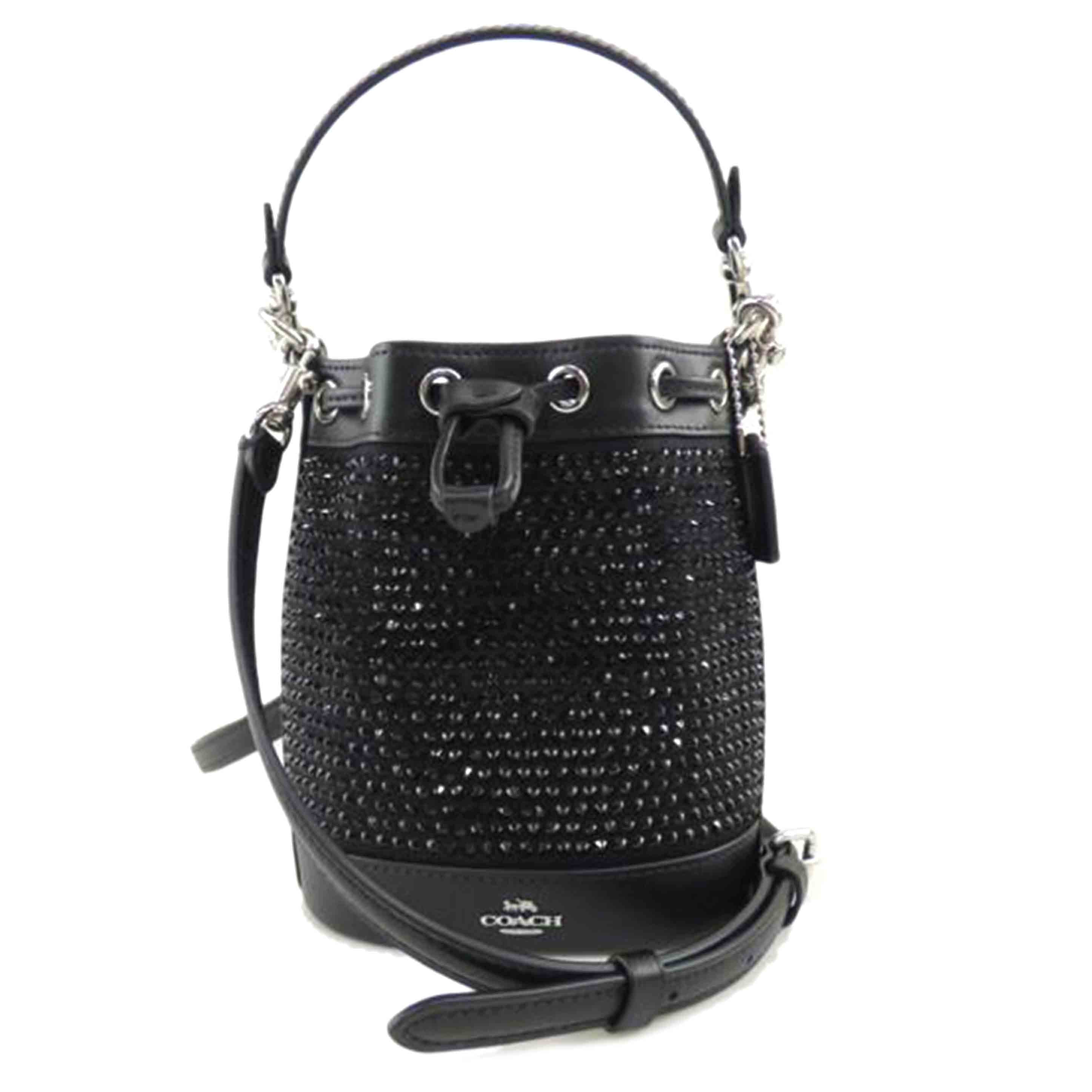 COACH コーチ/ミニバケットバッグ/クリスタルファブリック/レザー/CX213//F24**/Aランク/64