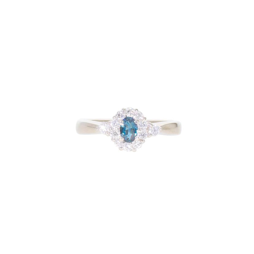 /◎PT900アレキサンドライトダイヤリング0.28/D0.32ct//Aランク/59