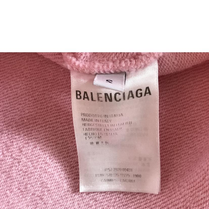 BALENCIAGA バレンシアガ/S CREW ロゴプリントオーバーサイズパーカー//BCランク/51