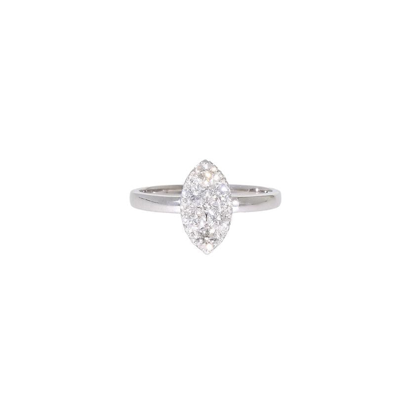 / K18WGダイヤリング0.50ct//Aランク/65