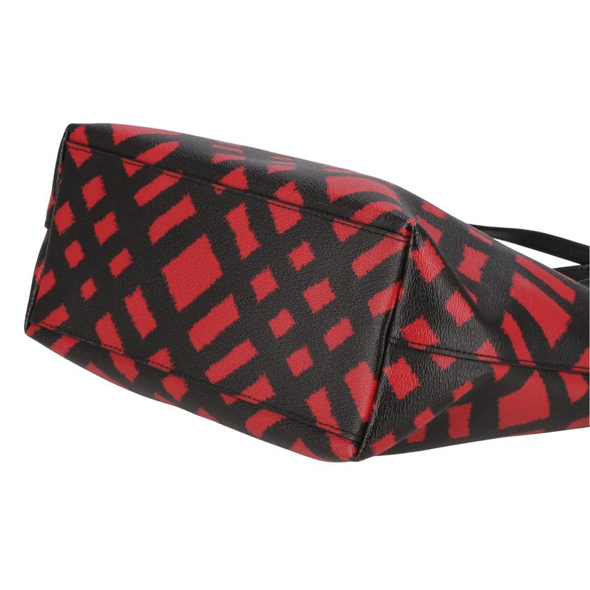 COACH コーチ/ワイルドプラッド/トートバッグ/ブラック×レッド/F22246//G17**/Aランク/18