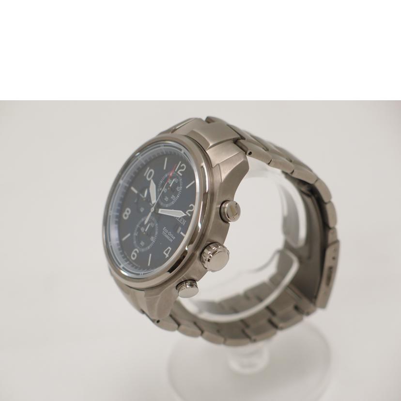 CITIZEN シチズン/Eco-Drive/クロノグラフ/TITANIUM/ソーラー/CA0810-BBL//232******/Aランク/69