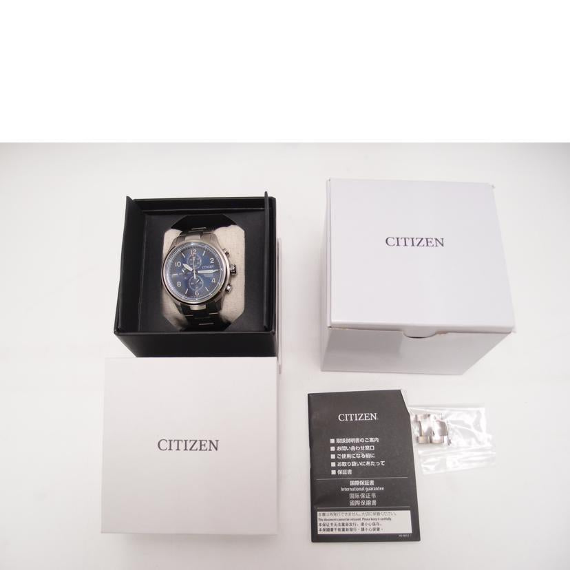CITIZEN シチズン/Eco-Drive/クロノグラフ/TITANIUM/ソーラー/CA0810-BBL//232******/Aランク/69