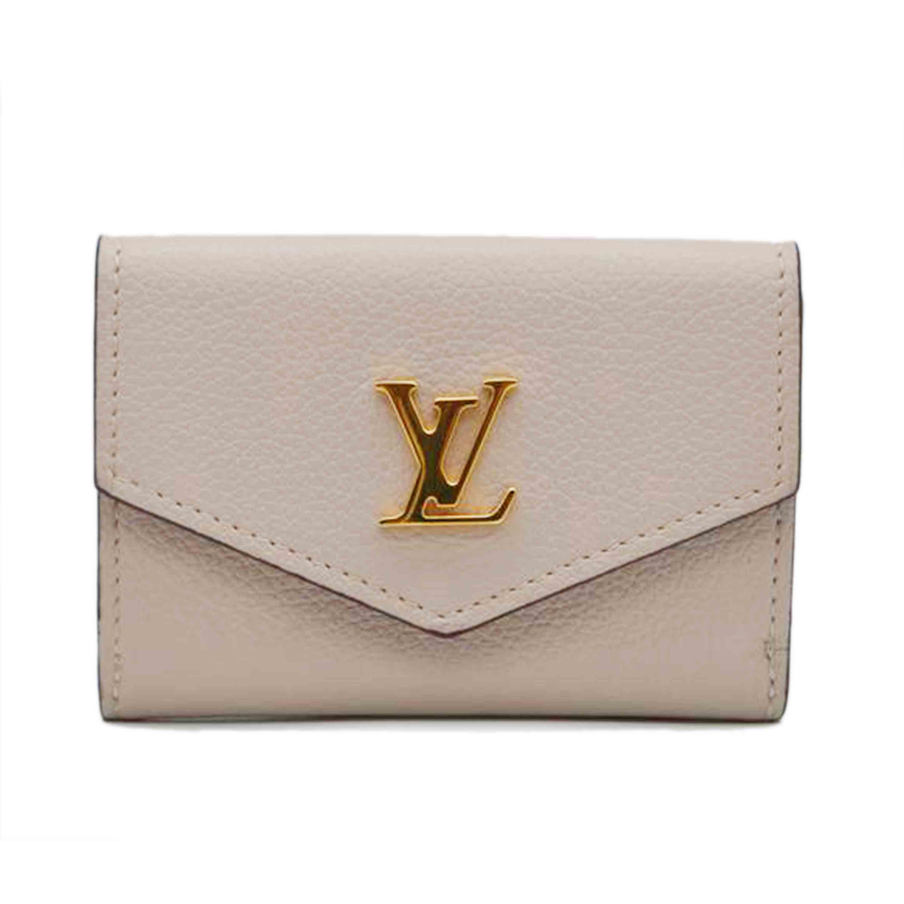 LV ルイヴィトン/ポルトフォイユ・ロックミニ/トリヨンレザー/グレージュ/M69340//UB0***/ABランク/89