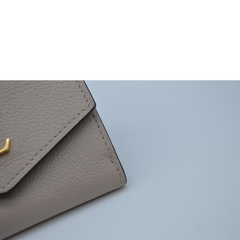 LV ルイヴィトン/ポルトフォイユ・ロックミニ/トリヨンレザー/グレージュ/M69340//UB0***/ABランク/89