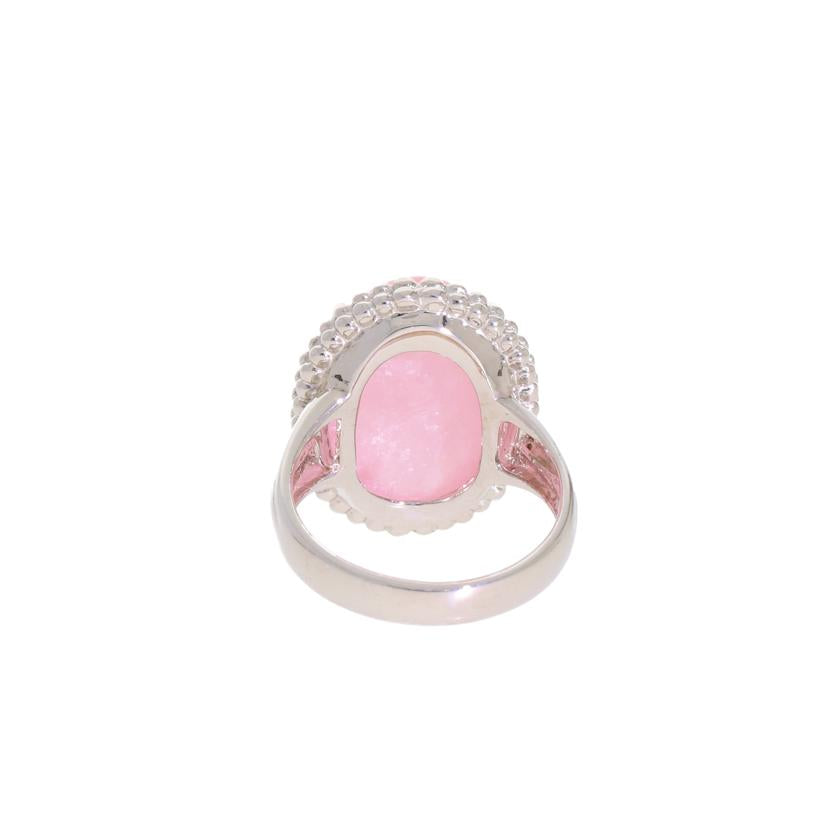 ◎K14WGローズクォーツリング14.34ct//Aランク/59
