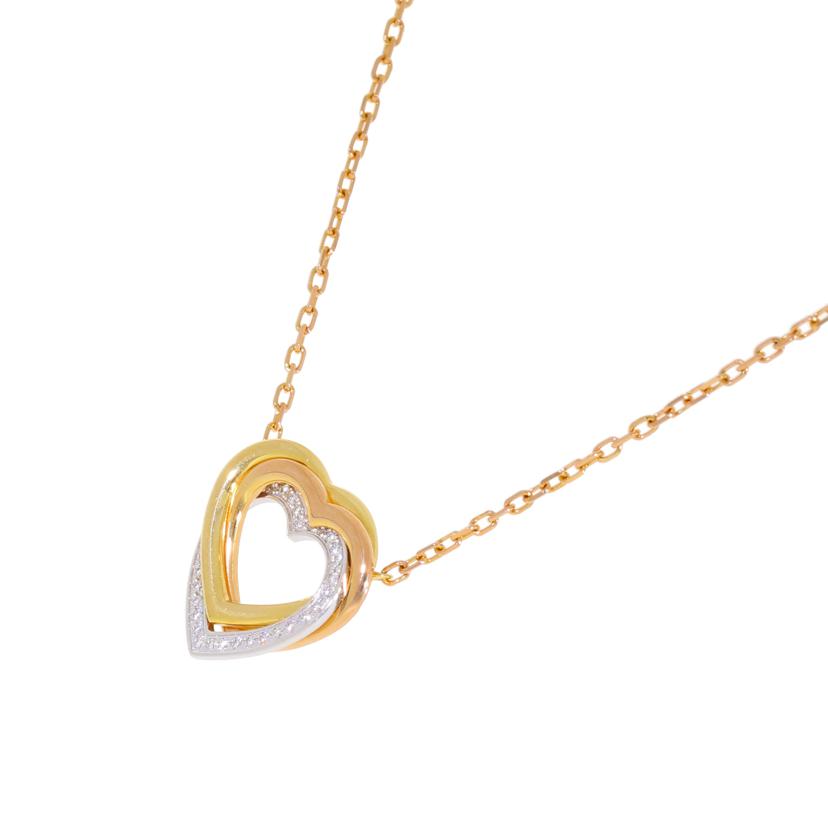 Cartier カルティエ/750トリニティハートダイヤネックレス//Aランク/92