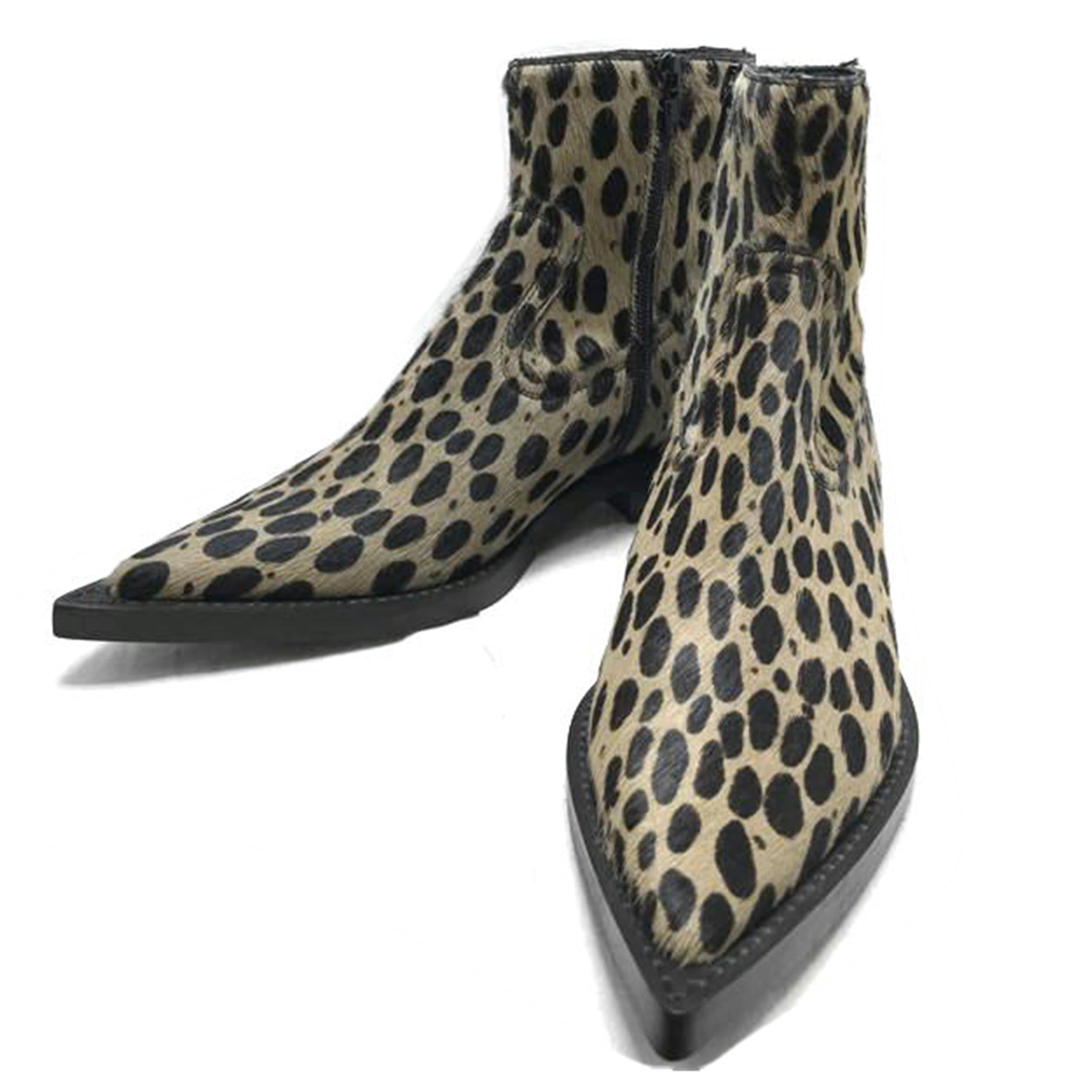 MM6 エムエムシックス/ヒョウ柄ショートブーツ//Aランク/51
