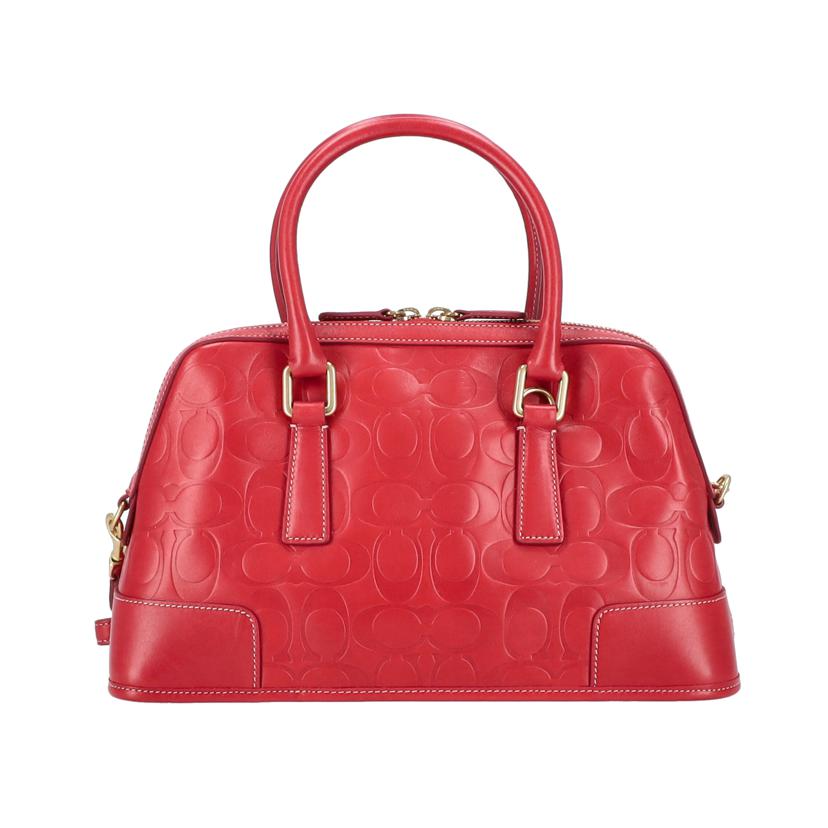 COACH コーチ/シグネチャーエンボス/2WAYバッグ/レッド/7011//L1S/Aランク/18