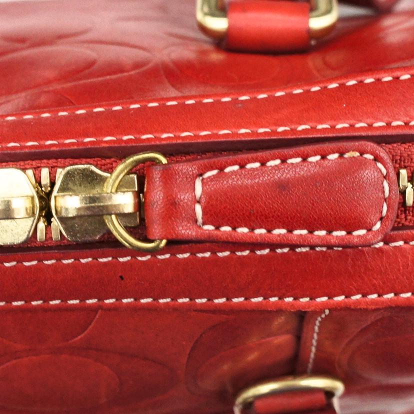 COACH コーチ/シグネチャーエンボス/2WAYバッグ/レッド/7011//L1S/Aランク/18