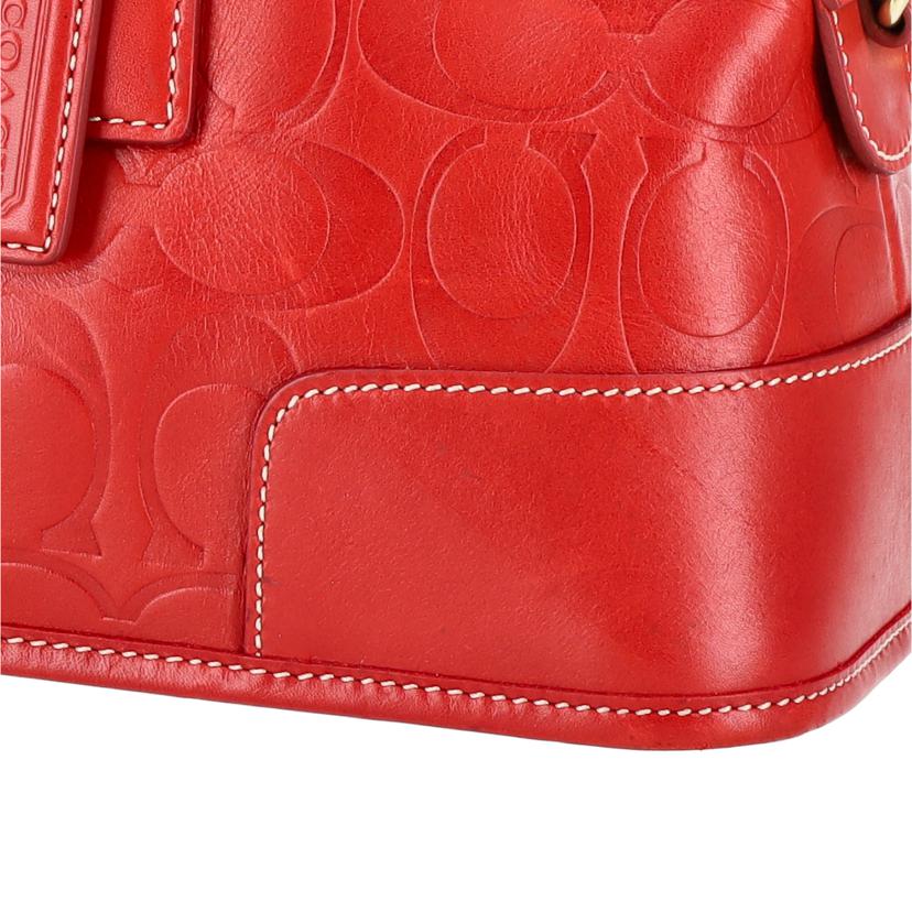COACH コーチ/シグネチャーエンボス/2WAYバッグ/レッド/7011//L1S/Aランク/18