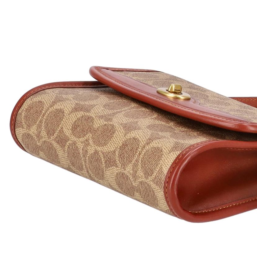 COACH コーチ/キップターンロック/クロスボディシグネチャーショルダーバッグ/C4204//B21**/Aランク/18