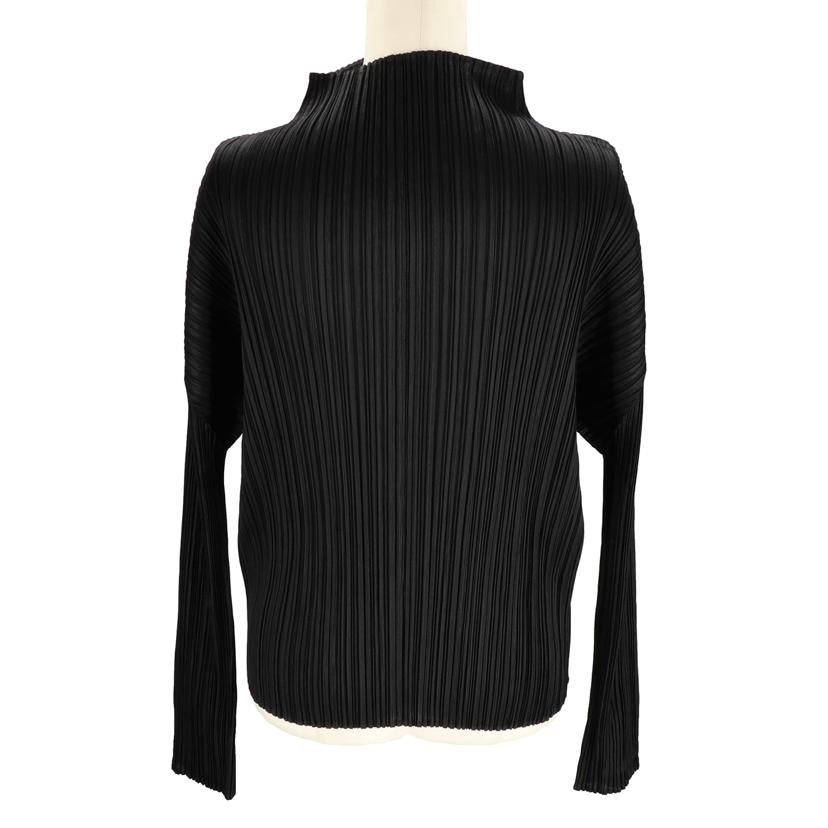 PLEATS PLEASE イッセイミヤケ/プリーツプリーズ プリーツ長袖Tシャツ黒//ABランク/78