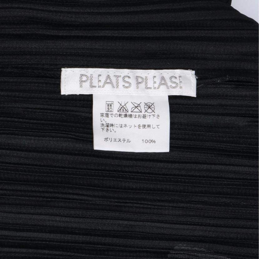 PLEATS PLEASE イッセイミヤケ/プリーツプリーズ プリーツ長袖Tシャツ黒//ABランク/78