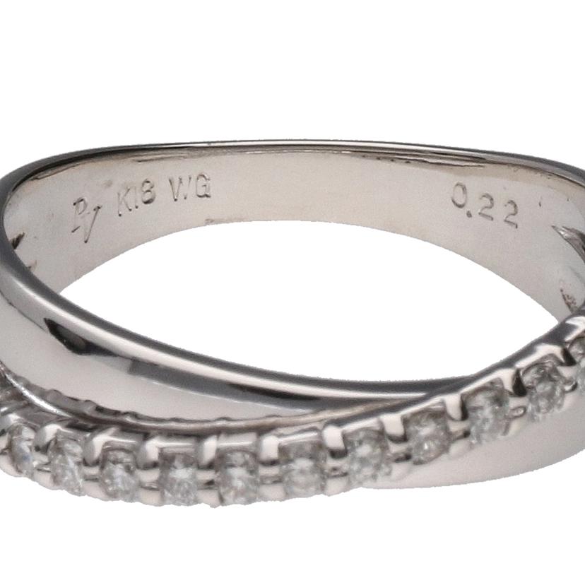 Ponte VecchioK18WGダイヤリング0.22ct//Aランク/64