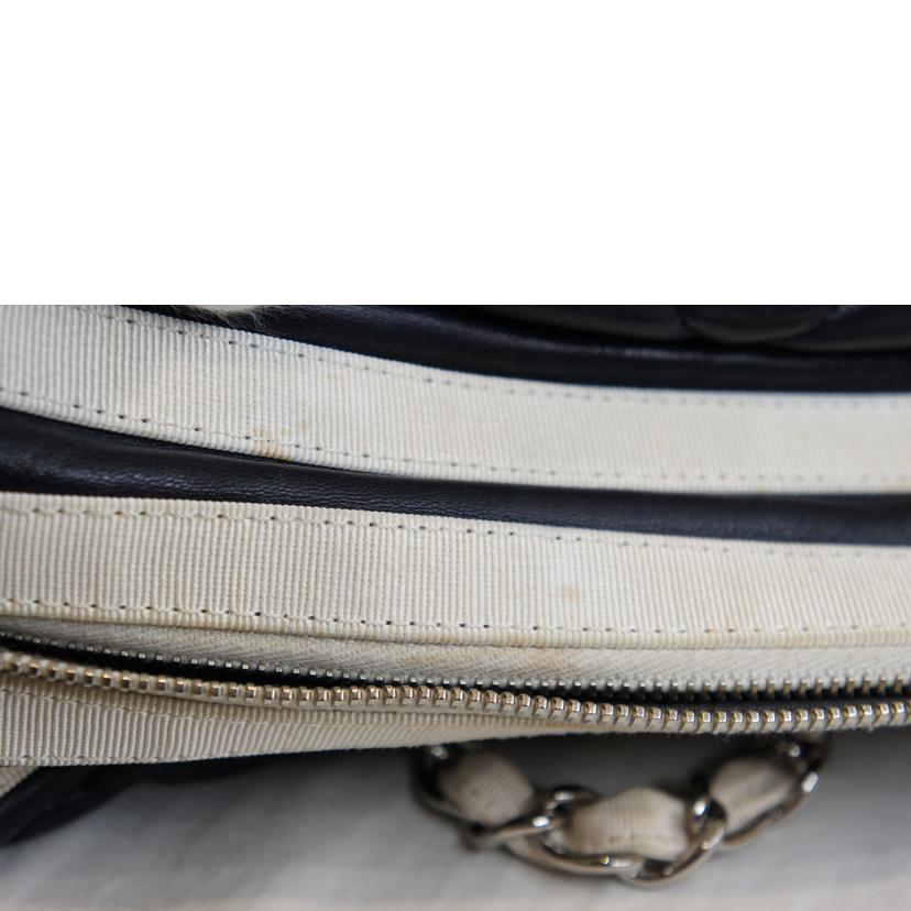 CHANEL シャネル/マトラッセデカココマークチェーントートネイビーラムスキン//131*****/Bランク/92