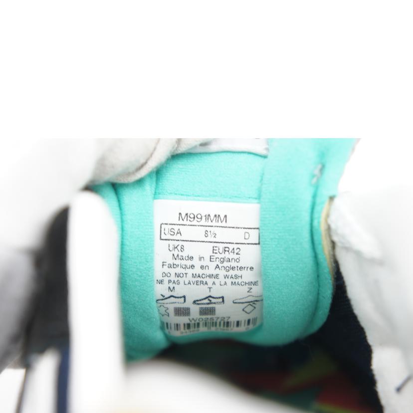 NB ニューバランス/991/メイドインイングランド/ブラック/ブルー/M991MM//サイズ:UK表記8/Aランク/75