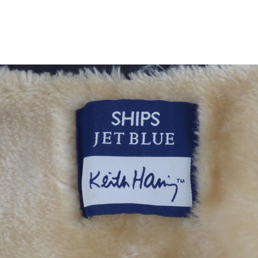 SHIPS JET BLUE シップス/Keith Haring裏ボアジャケット/124-06-0020//ABランク/64
