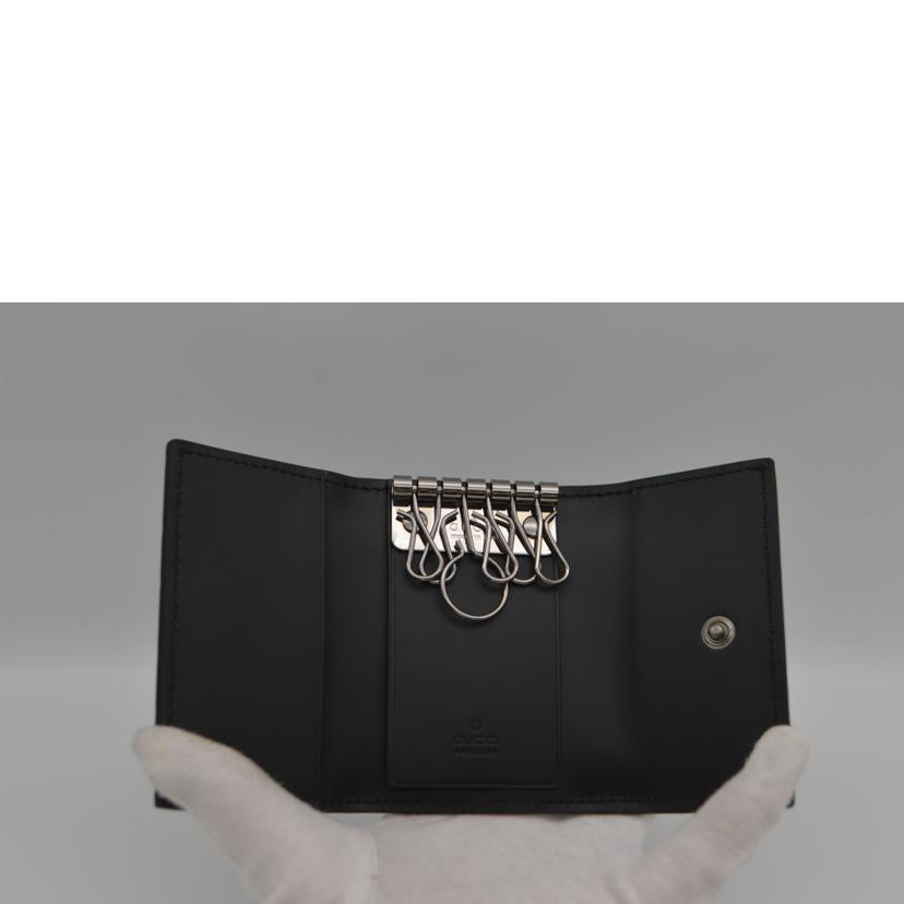 GUCCI グッチ/グッチシマレザーキーケース6/ブラック/138093//041*/SAランク/89