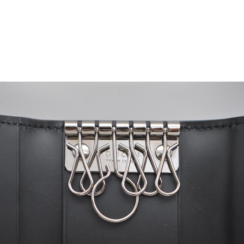 GUCCI グッチ/グッチシマレザーキーケース6/ブラック/138093//041*/SAランク/89