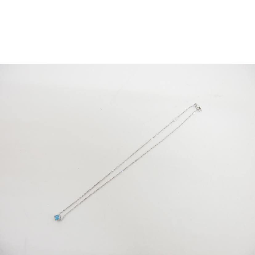 GUCCI グッチ/750ブルートパーズキューブネックレス//Aランク/18