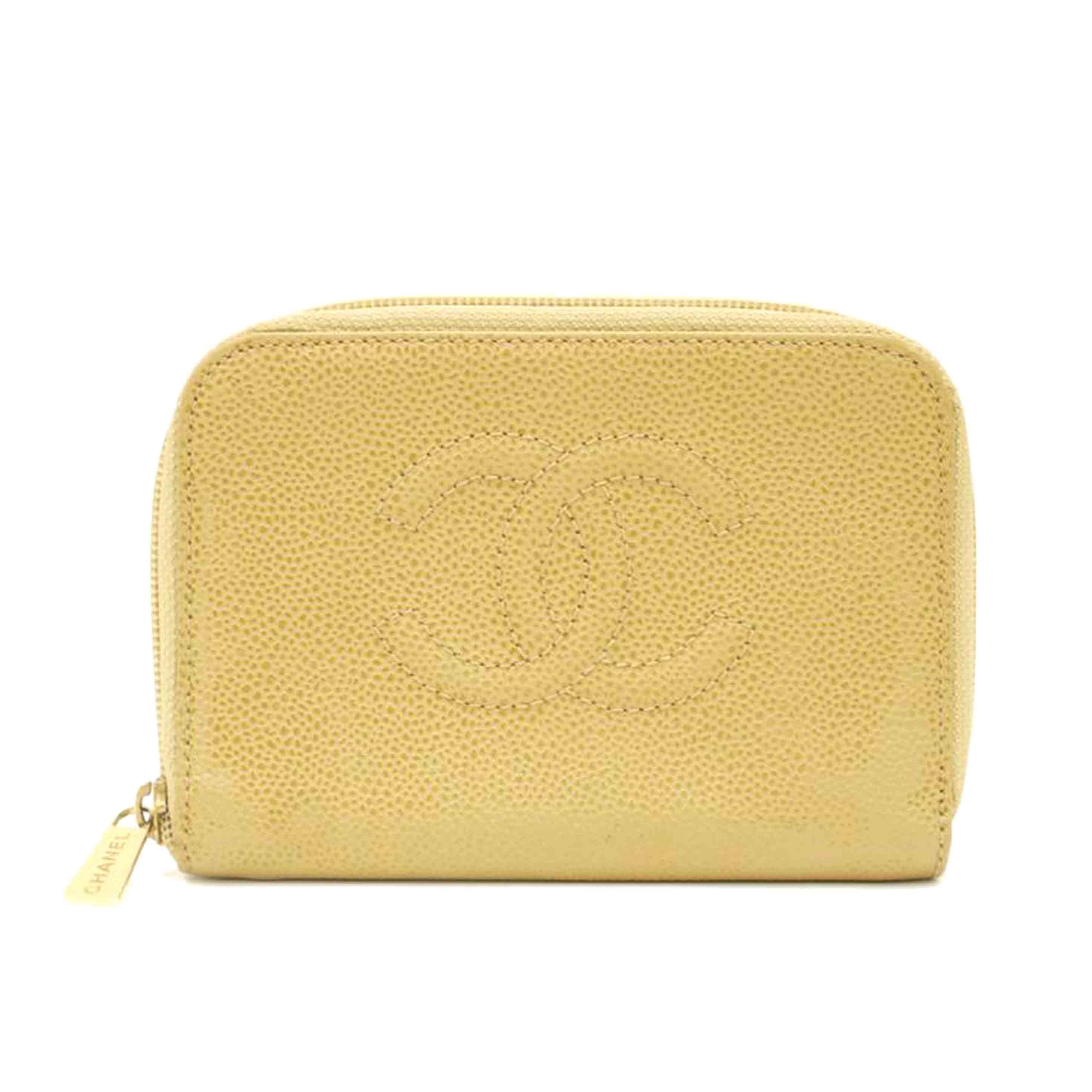 CHANEL シャネル/ココマーク二つ折り財布/ベージュ//698****/Bランク/69