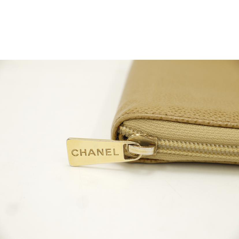 CHANEL シャネル/ココマーク二つ折り財布/ベージュ//698****/Bランク/69