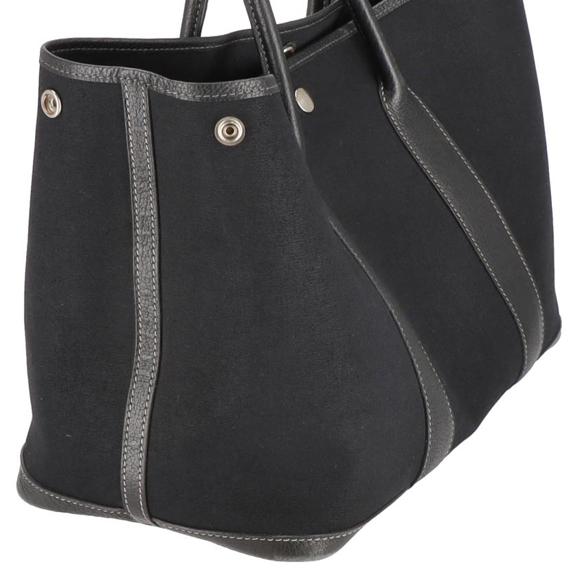 HERMES エルメス/ガーデンパーティPM/トワルオフィシエ×レザー/ブラック//Bランク/75