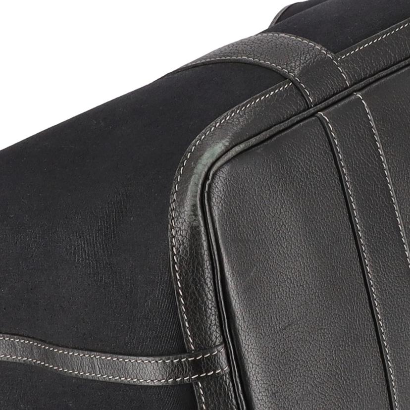 HERMES エルメス/ガーデンパーティPM/トワルオフィシエ×レザー/ブラック//Bランク/75