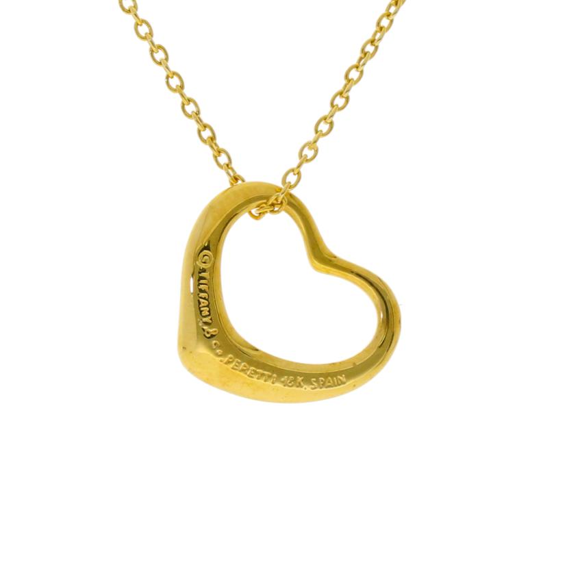 TIFFANY&Co. ティファニー/K18オープンハートネックレス//Aランク/18