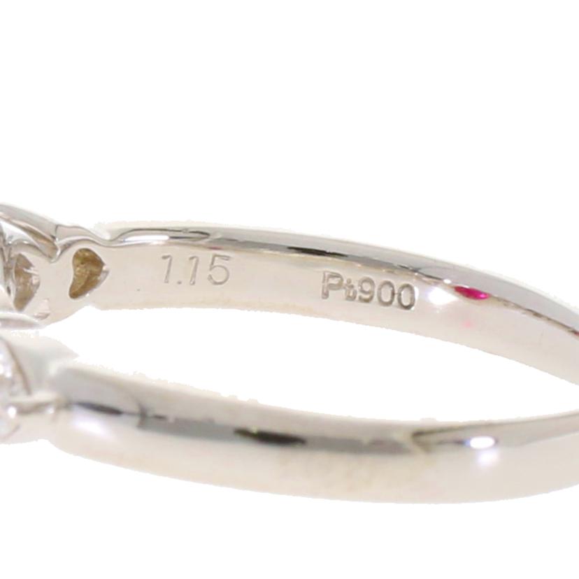 /◎PT900ルビーダイヤリング1.15/D0.51ct//Aランク/59