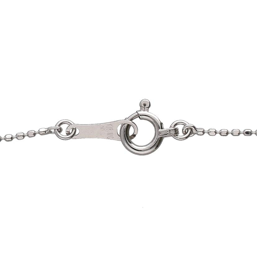 / K18WGダイヤネックレス0.20ct//Aランク/65