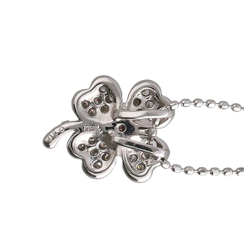 / K18WGダイヤネックレス0.20ct//Aランク/65