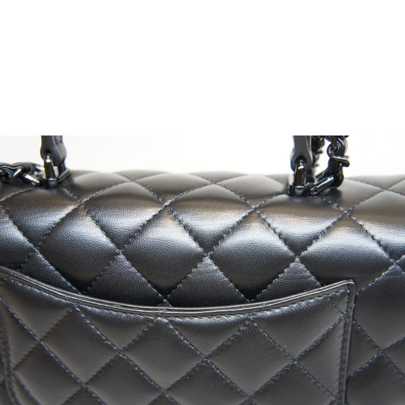 CHANEL シャネル/トップハンドルマトラッセ2WAYラムスキンブラックBKメタル金具/AS2431//NP9*****/SAランク/92