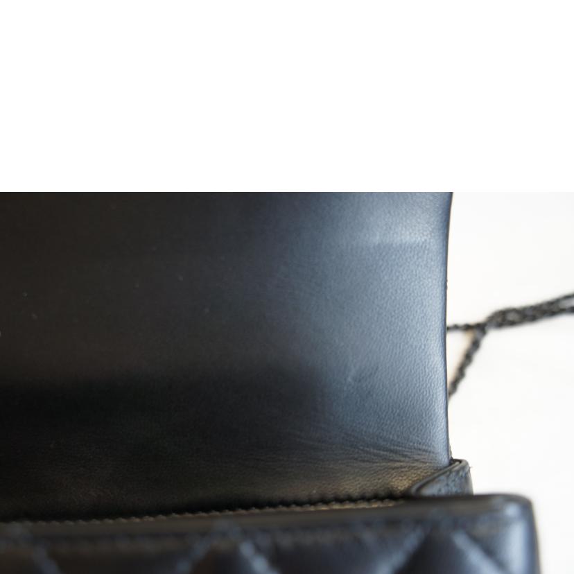 CHANEL シャネル/トップハンドルマトラッセ2WAYラムスキンブラックBKメタル金具/AS2431//NP9*****/SAランク/92