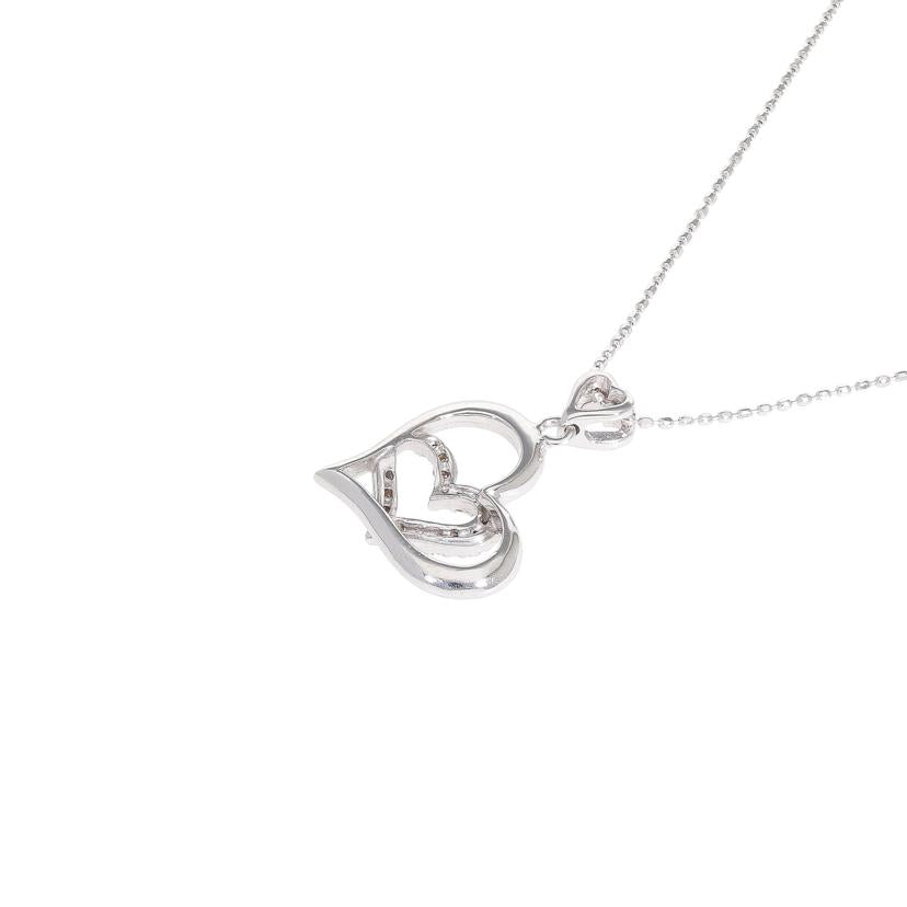 K18WGダイヤネックレス0.09ct//Aランク/78